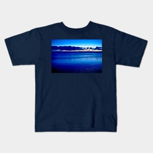 Blue Shape of Water Kids T-Shirt